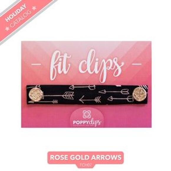 FitClips by PoppyClips - Rose Gold Arrows - Picture 1 of 9